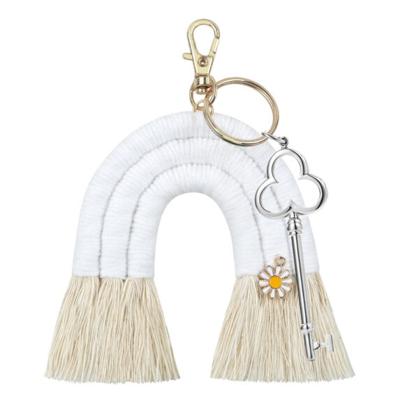 New Handmade Macrame Boho Tassel Keychain Bagcharm – Spirit & Rebel