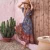 S7f9460f2b7f741fa86e189f32b6f7d23Q Meadow Dreamer Floral Print Boho Plunge Maxi Dress – Spirit & Rebel