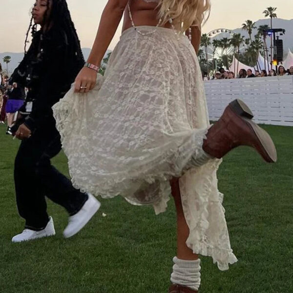 Whispering Lace Dream Drape Skirt