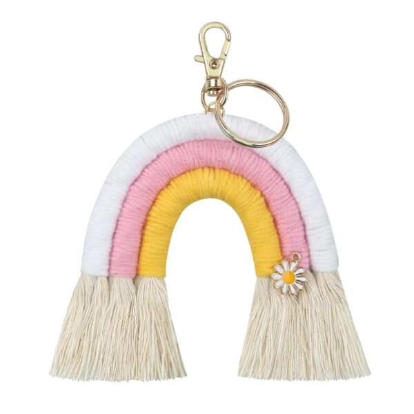 New Handmade Macrame Boho Tassel Keychain Bagcharm – Spirit & Rebel
