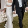 Lunar Love Two Piece Bohemian Open Back Boho Wedding Dress