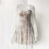 S86d2404c880244e88094b4708e7a8c88Z Bella Boho Lace Flared Sleeves Mini Dress White – Spirit & Rebel
