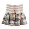 Free Your Mind Embroidered Boho Skirt and Top 2 Piece Set