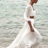 Lunar Love Two Piece Bohemian Open Back Boho Wedding Dress