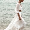 Lunar Love Two Piece Bohemian Open Back Boho Wedding Dress
