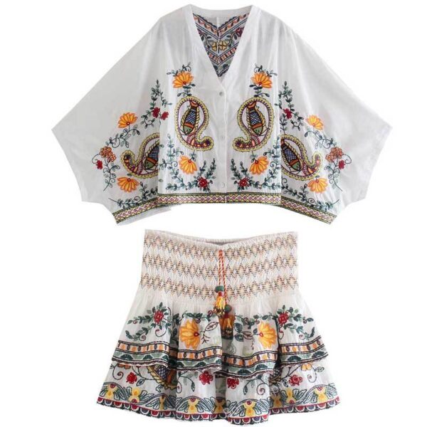 Free Spirit Ensemble Boho Top & Skirt – Spirit & Rebel