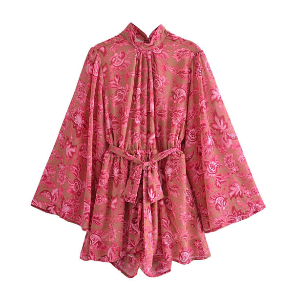 S96009019905d43b4838057e85946abf84 Sweet Evenings Open Back Boho Playsuit Romper Pink – Spirit & Rebel