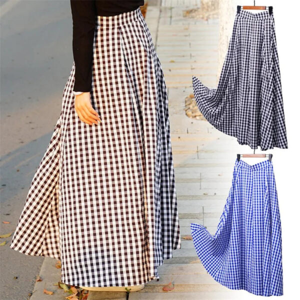Farmhouse Rustic Plaid Boho Maxi Skirt – Spirit & Rebel