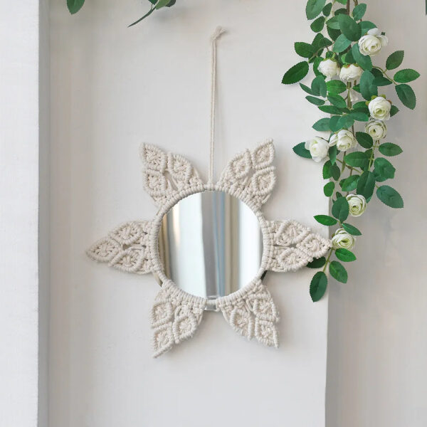 S983d50814b2a4456b5033059b3ddf7b5S Boho Bliss Macrame Wall Mirrors – Spirit & Rebel