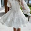 Heavenly Lace Boho Midi Dress