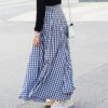 Farmhouse Rustic Plaid Boho Maxi Skirt – Spirit & Rebel