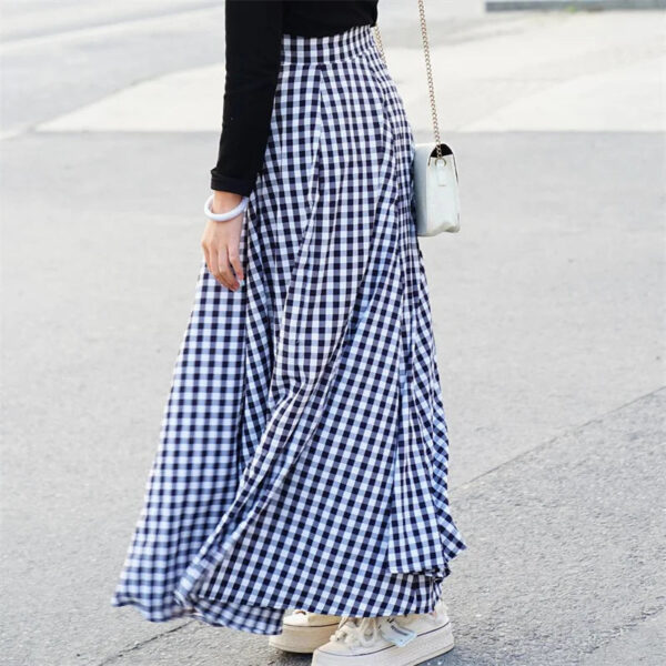 Farmhouse Rustic Plaid Boho Maxi Skirt – Spirit & Rebel