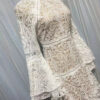 Flowing Lace Boho Gown Dress