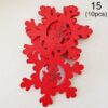 Festive Delight: 10-Piece White & Red Wooden Christmas Boho Ornaments Set – Spirit & Rebel
