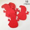 Festive Delight: 10-Piece White & Red Wooden Christmas Boho Ornaments Set – Spirit & Rebel