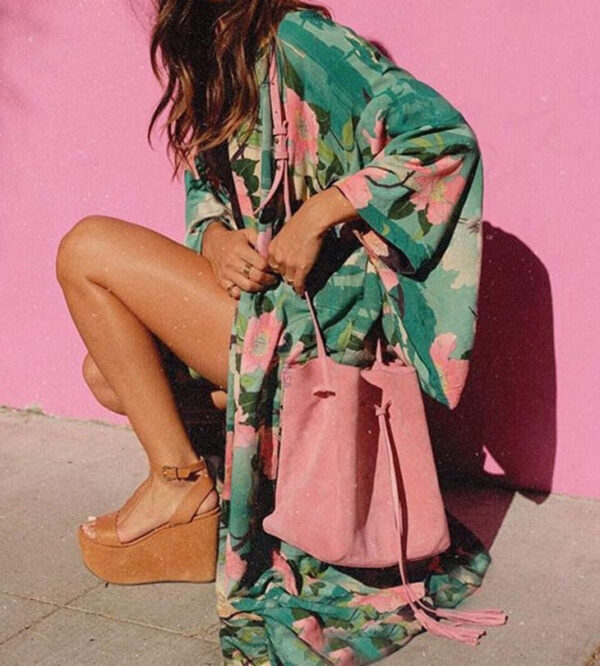 Sa38fc3385cc54b7e9647d2895546aa7b2 Wanderlust Boho Half Sleeve Kimono Beach Cover Up