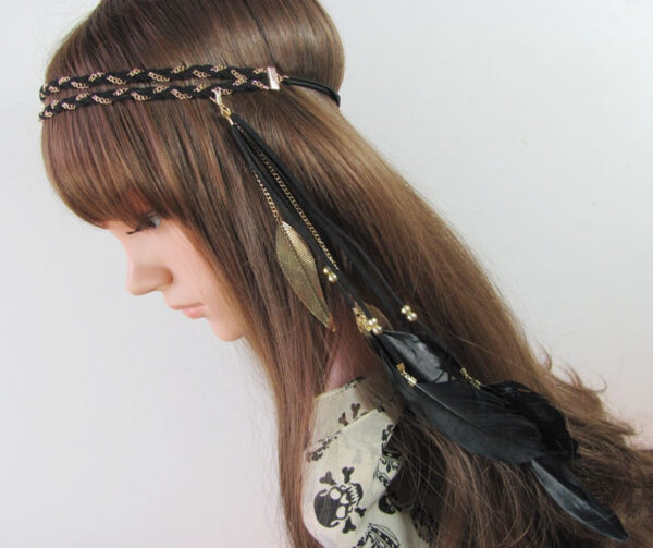 Spirit and Rebel Handmade Boho Feather Headband
