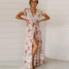 Saa6622f60e904a71bed26bfb135dd0e6B Bohemian Breeze Plunge V-neck Maxi Dress