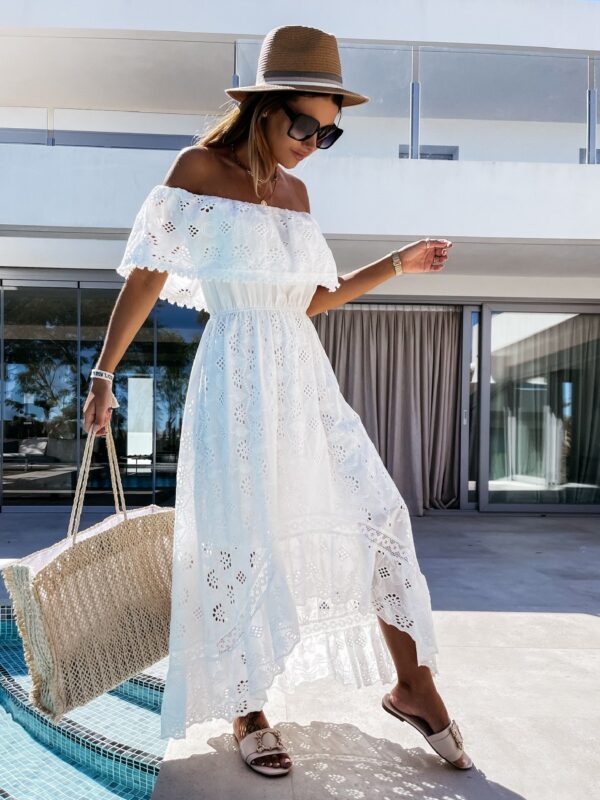 Sad8473ca671d4a6f974b3d591715393bS Nomad Off-Shoulder White Boho Dress