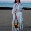 Free Your Mind Embroidered Boho Skirt and Top 2 Piece Set