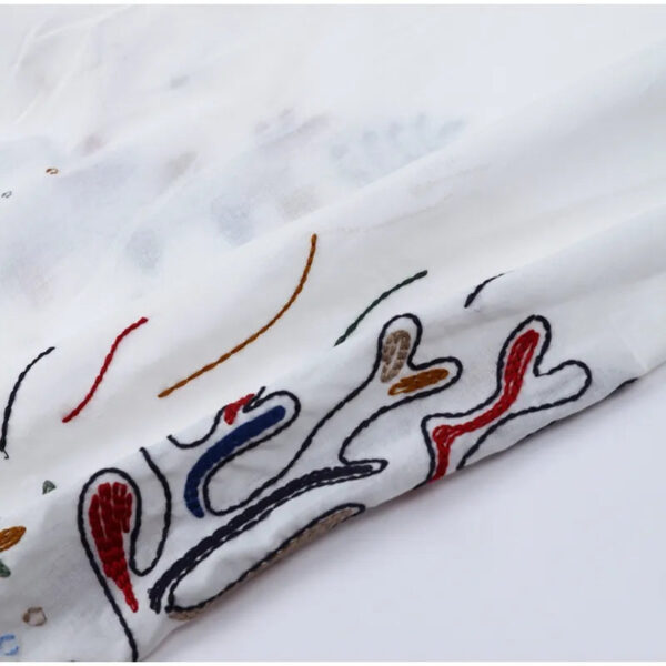 Free Your Mind Embroidered Boho Skirt and Top 2 Piece Set