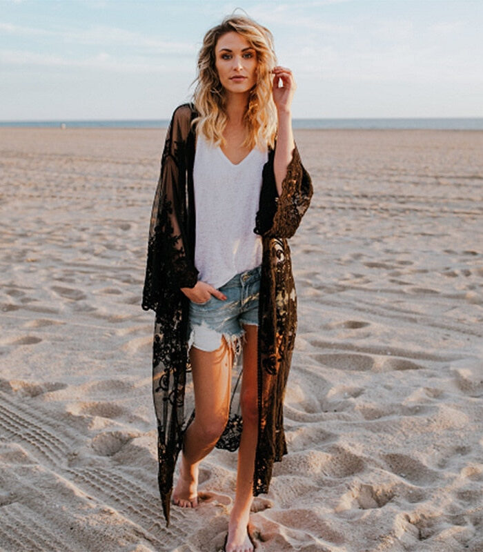 Boho Dreams Lace Embroided Cardigan Kimono – Spirit & Rebel