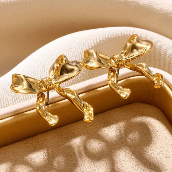 Sb63e3b91619244f297be1ba73b2589024 Boho Bow Gold Color Earrings – Spirit & Rebel