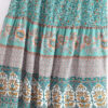 Happy Boho Elastic Waist A-Line Skirt Green – Spirit & Rebel