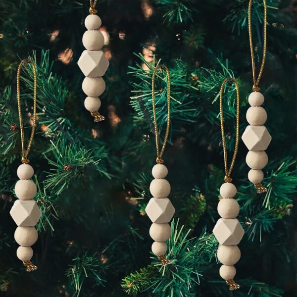 Sb8b2da78441e4d628542757eba0d8fb7y Bohemian Wooden Beads String Christmas Pendants