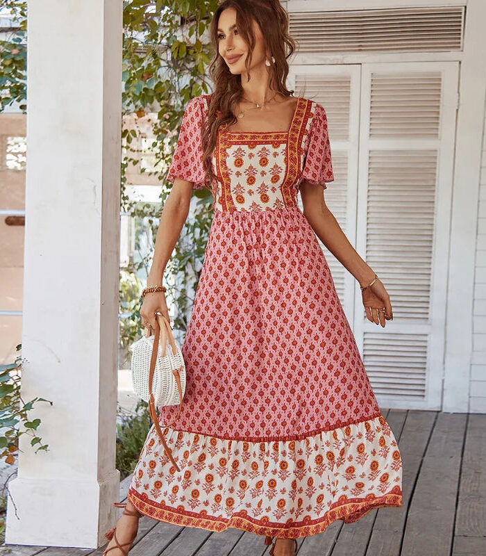 Cottagecore Romance Boho Dress – Spirit & Rebel