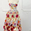 Blooming Fantasy Strapless Corset Boho Dress Champagne – Spirit & Rebel