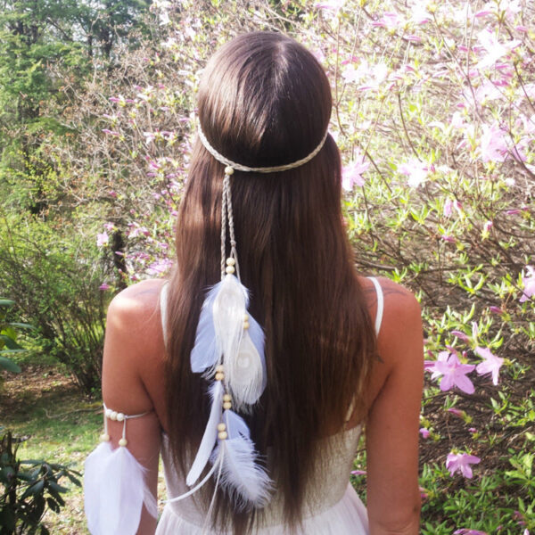 Spirit and Rebel Handmade Boho Feather Headband