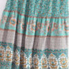 Happy Boho Elastic Waist A-Line Skirt Green – Spirit & Rebel