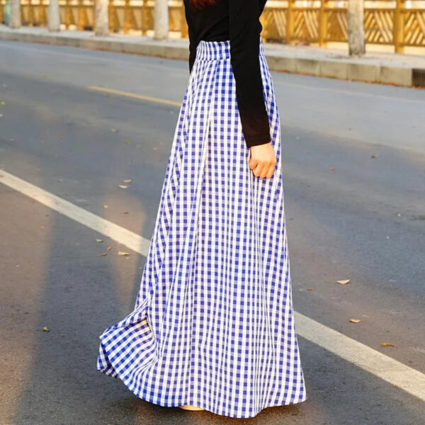 Farmhouse Rustic Plaid Boho Maxi Skirt – Spirit & Rebel