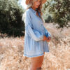 Denim Dream Long Sleeve Boho Dress