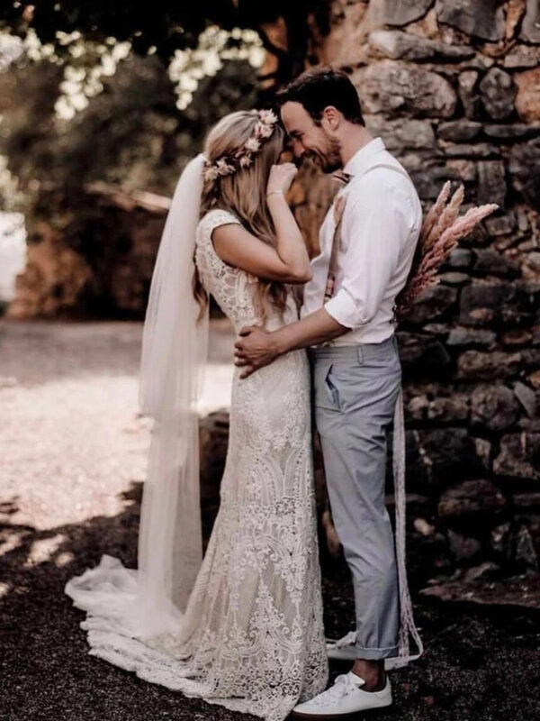 Boho Mermaid Dreams Wedding Dress