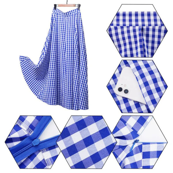 Farmhouse Rustic Plaid Boho Maxi Skirt – Spirit & Rebel