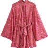 Sd1afa4c2ee0543fbb0e3c8bf01392451X Sweet Evenings Open Back Boho Playsuit Romper Pink – Spirit & Rebel