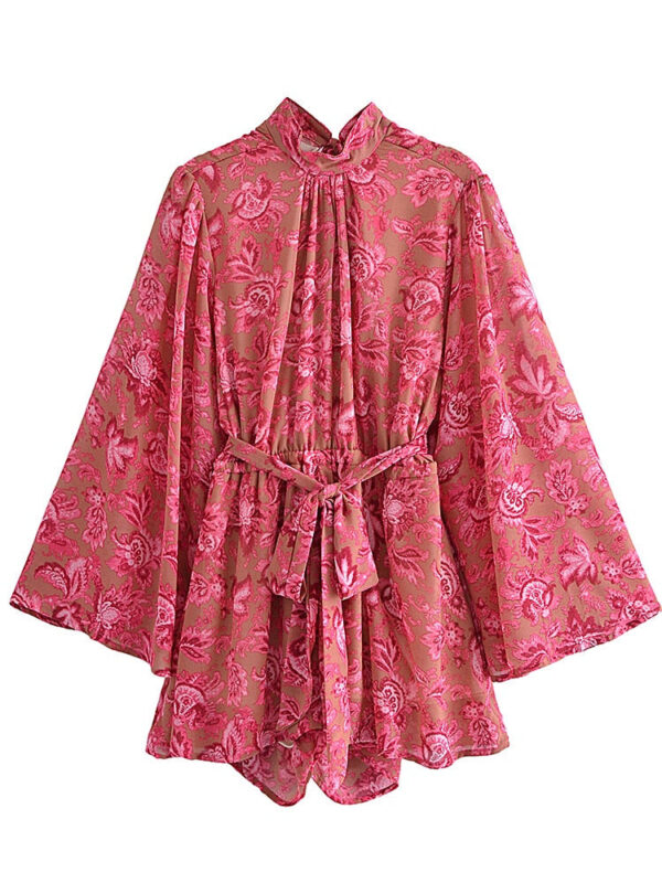 Sd1afa4c2ee0543fbb0e3c8bf01392451X Sweet Evenings Open Back Boho Playsuit Romper Pink – Spirit & Rebel