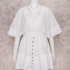 Spirit and Rebel White Lace Boho Tunic Beach Cover up Dress