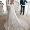 Lunar Love Two Piece Bohemian Open Back Boho Wedding Dress
