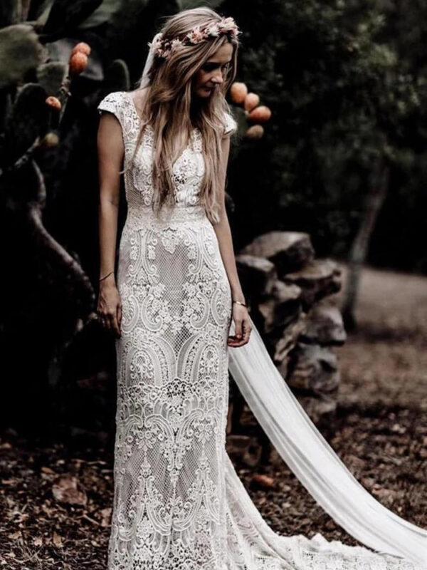Boho Mermaid Dreams Wedding Dress