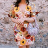 EnchantBloom Elegance Boho Mini Dress – Spirit & Rebel