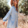 Denim Dream Long Sleeve Boho Dress