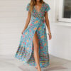 Se41a3440444d4fd6b1192a32f5f99caah Bohemian Breeze Plunge V-neck Maxi Dress
