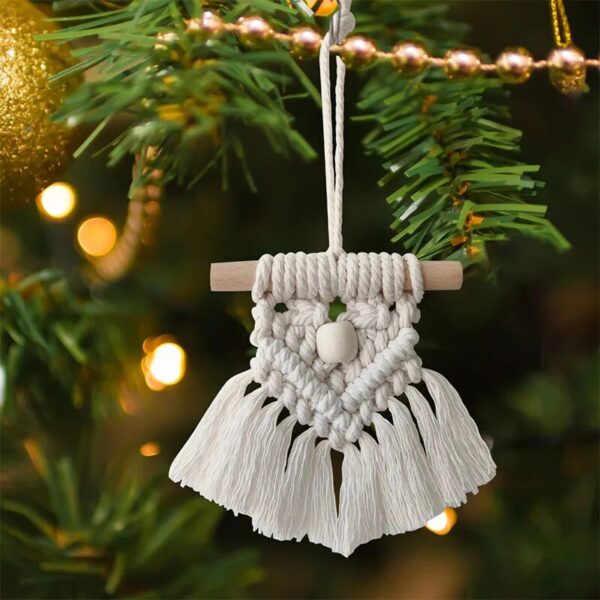 Se7fa46f76d1e4631a0c2adc733437783q Nordic Boho Tassel Macrame Christmas Ornament