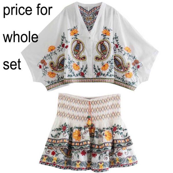 Free Spirit Ensemble Boho Top & Skirt – Spirit & Rebel