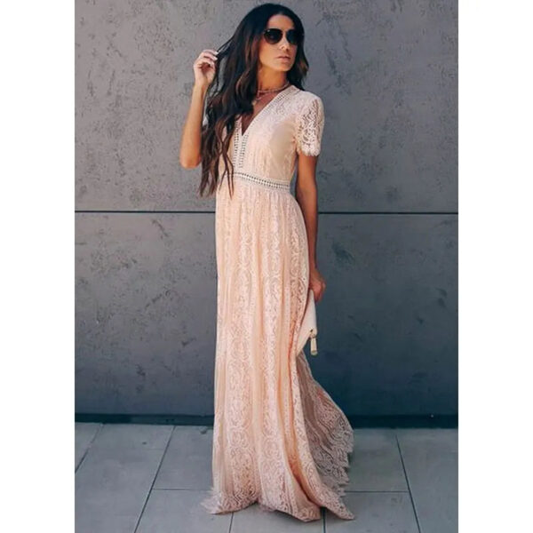 Se89538670f0b4da3a34b7d4fe29efaaf6 Divine Boho Lace Maxi Dress