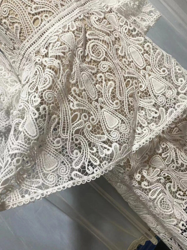 Flowing Lace Boho Gown Dress