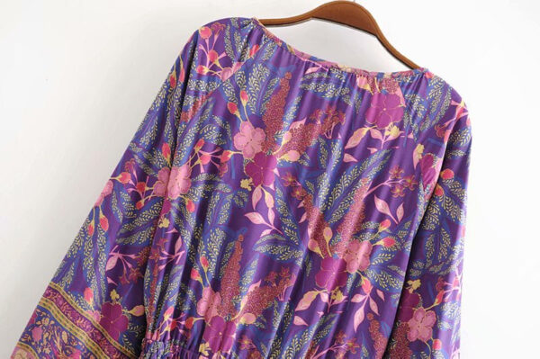 Sf27b805f5cc24872be467c05c999083a4 Unstoppable Spirit V-neck Long Sleeve Boho Dress Purple – Spirit & Rebel